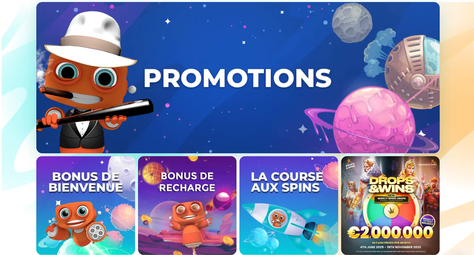 Les Différents Types de Bonus Offerts par les casinos en ligne avec bonus